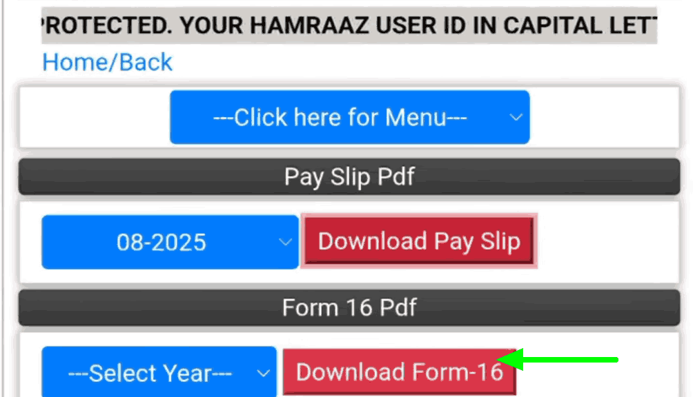 Hamraaz Form 16 PDF Download